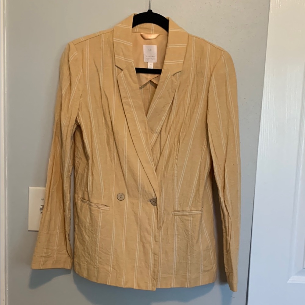 Lauren Conrad Yellow Striped Blazer